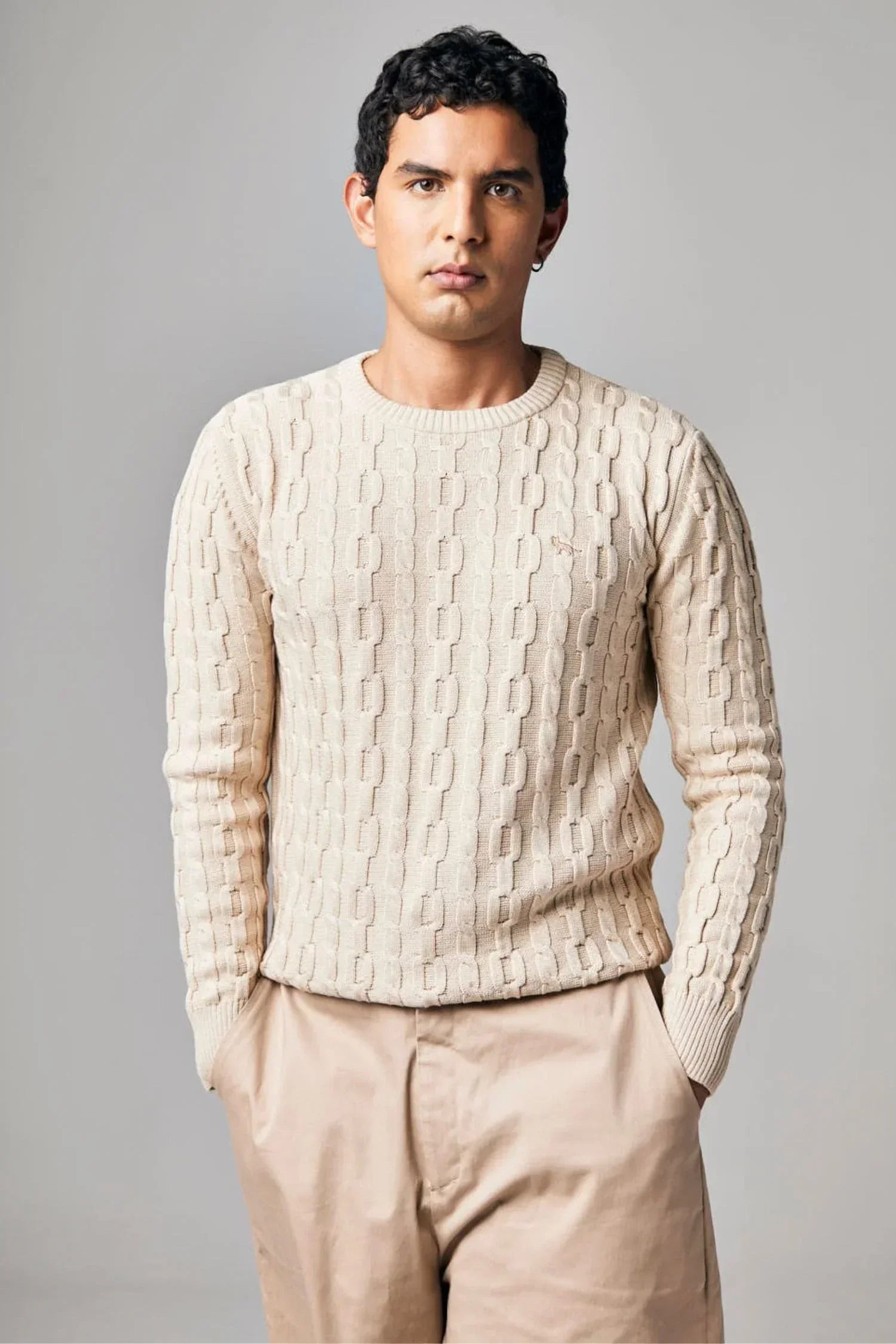 Suéter Cogua en hilado Turín trenzado – Hombre